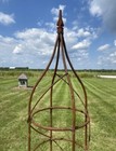47  Rose Plant Support Garden Trellis Topiary  Round Wrought Iron Obelisk