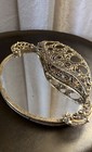 Vintage Matson Stylebuilt Vanity Ormolu Filigree Lipstick Holder Display Mirror