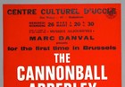 Julian Cannonball Adderley     Rare Vintage Original Brussels 1969 Concert Poster