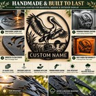 Custom Pelican Metal Sign Personalized Name Nautical Coastal Beach House Decor