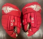 2003-2004 Brett Hull Game Used Gloves Detroit Red Wings Signed Bas Cert Team Loa