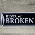 Green Day Blvd Of Broken Dreams 2005 Street Sign Licensed To Cinder Block Rare
