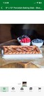 9  X 13  Made-in France Porcelain Baking Slab - Blue Rim