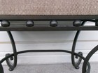 Metal Scroll Stool Vanity Bench Seat Chair French Country Regency Victorian Boho