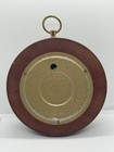 Vintage Atco Germany Porcelain Face Mahogany Cased Beveled Glass Barometer
