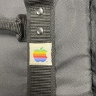 Vintage Apple Macintosh Compact Computer Carrying Case Rainbow Logo Travel Bag