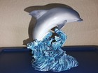 Vtg Atlantic Bottlenose Dolphin Figurine Porpoise Ocean Fb-4969 Oceana Russ 4 5 