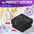 24pcs Black Ring Boxes Bulk - Ring Jewelry Box Engagement Ring Holder Small Jewe