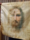 Shroud Of Turin Overlap With Jesus Face Fabric Print Easter Lent Christmas Gift