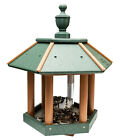 Gazebo Bird Seed Feeder - Weather Fade   Rot Proof Poly Vinyl Amish Handmade Usa