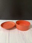 Vtg 1960s Coral Powder Box Avon Unforgettable Beauty Dust 5  X 3  Empty