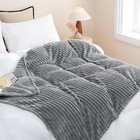 Grey Fleece Throw Blanket 60     80    For Couch Sofa Bedsuper Soft Cozy Plush Mic   