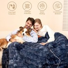 King Size Heated Blanket  9 Levels  Auto Off  Dual Control  Washable  90x100    