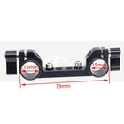 15mm Dual Rod Bracket With Arri Pin 1 4 Screw For 15mm Rail Rig Support