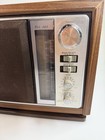 Vintage Sony Fm Am Tabletop Radio Wood Grain Model Icf-9740w Retro 70s - Tested