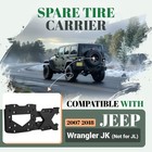 Tailgate Spare Tire Carrier For Jeep Wrangler Jk  not For Jl  07-18 Fit 37  Tire