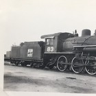 Western Pacific Railroad Engine Locomotive No  83 Antique Photo
