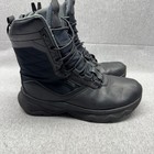 Under Armour Stellar G2 Tactical Boots Men   s 9 Black Side Zip Uniform Utility