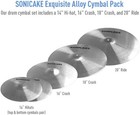 Cymbal Pack Alloy Cymbals Drum Cymbal Set 14 hi-hats 16 crash 18 crash 20 ride 5