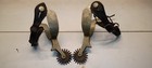 Antique August Buermann Spurs Star Steel Silver Texas Star Engraved