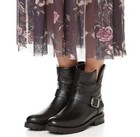 Frye Natalie Shearling Engineer Biker Boots Black Size 7