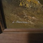 L  Charleston Signed Framed Realism Lighthouse Seascape Coast Seagulls Painting