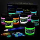  Glow In The Dark Paint  10 Colors Acrylic Textile Fabric Paint  30 Ml 1 Oz   