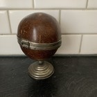 Vintage Coconut Shell With Silver Plated Accents Humidor Trinket Box 4 5   