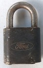 Vintage Ford Motor Co  Oval Script Brass Pad Lock Padlock  no Key 