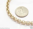 5 2mm Shiny Round Rolo Chain Charm Anklet Ankle Bracelet Real 14k Yellow Gold
