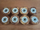 New Roller Skates Wheels Golden Horse Gold Sparkly 82a 58mm Suzumi 608z Bearings