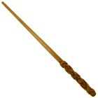 14  Hand Carved Diadem Mahogany Wood Magic Wand Witch Wicca Pagan W  Free Bag