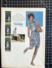 Vtg Tampax Print Ad 1968 Mod 1960s Silver Dress Dancing Bathroom Wall Decor