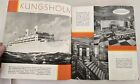 1934 Three Viking White Ships Swedish American Line Cruise W Interior Pictures