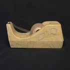 Retro Tape Dispenser Yellow Mid Century Modern 60   s 70   s Unbranded 1  Tape Roll