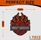 Harley Motorcycles Iron On Patch - Sew Patch - Embroidered Patch 3  X 3 5 