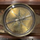 Antique Brass Surveyor   s Plain Compass 6 5    Dial 15    5 Length
