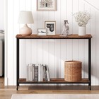 Idealhouse Console Table  Sofa Tables Narrow Entryway Table With Wood Shelf A   