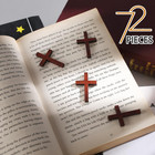 72 Pcs Small Wooden Crosses Wooden Crosses For Crafts Mini Cross Wooden Crosses