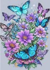  Cross Stitch Kits For Adults - Butterfly Stamped Crossstitching Kits Ya001