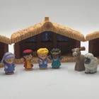 Fisher Price Little People Nativity Stable 3 Piece Lot 2 Animals Wise Men   Mary