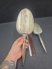Vintage Saart Brothers Sterling Silver Vanity Mirror   Brush Set Art Deco