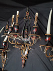 23  Large Pair   1 Set 3 Antique 3 Arm Wall Sconces Regency Style 1910 Caldwell