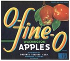 Original 25 O-fine-o Apple Crate Labels Oneonta Trading Wenatchee Wa Wholesale