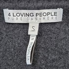4 Loving People Mongolian Cashmere Black Cardigan Sweater Women s Small Preppy