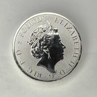 2021 Queens Beast Completer 2 Oz  999 Fine Silver Coin       bu   Condition      