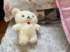 Cute Korilakkuma Plush Toy White Bear Stuffed Animal Soft Plushie Gift Doll