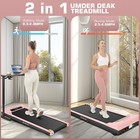 Treadmill Folding Running Walking Machine W  App Control 2-in-1 For Home   Gym   