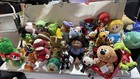 Huge Lot Of 38 Plush Toys - Disney  Mario  Sonic baby Yoda  Cabbage Patch   More