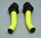 Onza Cro-moly Steel Bar Ends  Neon Yellow  Welded  Short Bullhorn